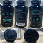 Vital Vitamins Multi Collagen Capsules - Type I, II, III, V, X - Grass-Fed, Collagen Peptides Supplements, Non-GMO - for Men & Women - 150 Count