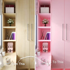 Decotalk Pink Wall Paper Peel and Stick SolidPink Contact Paper for Cabinets 12x400 Inch Pink Wallpaper for Bedroom Girls Room Solid Color Wallpaper Removable Cabinet Vinyl Wrap, Self Adhesive