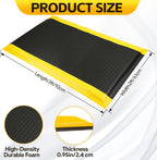 2 Pack 2 x 3 FT Industrial Anti Fatigue Mats, 15/16 Inch Thick