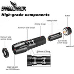 Shadowhawk X800 300000 Lumens Torches LED Super Bright Rechargeable, Powerful Bright Torch Flashlight, LED Torches Battery Powered Waterproof for Outdoor Gift