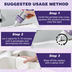 Flaurix 2Pcs Cleaning Remover Gel,Powerful Household Cleaning Gel,Multi-Surface Remover Gel for Bathroom Shower Kitchen Tile Grout, Sinks Countertops,Safe Formula That Does Not Damage Surface,180g