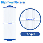 Cryspool® 05039 Filter Compatible with Marquis 35, Marquis Spa 20042, 20092, 370-0240, PPM35SC-F2M, 5CH-352, FC-0196, 35 Sq. Ft Spa Filter Cartridge, 2 Pack