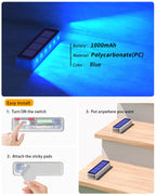 DetarZinLED Blue Solar Lights for Outside,6 Pack Solar Deck Lights Outdoor Waterproof LED,Blue Step Light for Outside,Dock Light Solar Powered Waterproof for Deck,Steps,Dock,Driveway,Stair,Path
