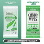 XL Bathing Wipes - Body Wipes for Adults Bathing No Rinse - 10 Pack, 120 Wipes - Disposable Cleansing Cloths for Women, Men & Elderly - W/Aloe - Shower Wipes - Camping & Travel Essentials