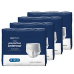 Amazon Basics Unisex Protective Underwear, Overnight Absorbency, Extra Large, 48 Count, (4 Packs of 12)
