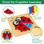 Wooden Toddler Puzzles Montessori Toys: Gifts for 1 2 3 Year Old Boys Girls