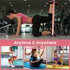 WIKDAY Resistance Bands for Working Out Exercise Loop Bands Workout Bands Set for Men Women Body Stretching, Training, Home Workout, Physical Therapy, Booty Legs, Set of 5 (Pink)