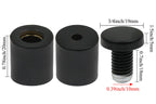 Luomorgo 24 Pcs 3/4" x 1" Stainless Steel Standoff Screws, Wall Sign Standoff Mounting Hardware Advertising Glass Standoff Nail for Hanging Acrylic Picture Frame, Black