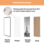 upsimples 18x24 Poster Frame, Easy Slide-In Assembly, Black, 3 Pack