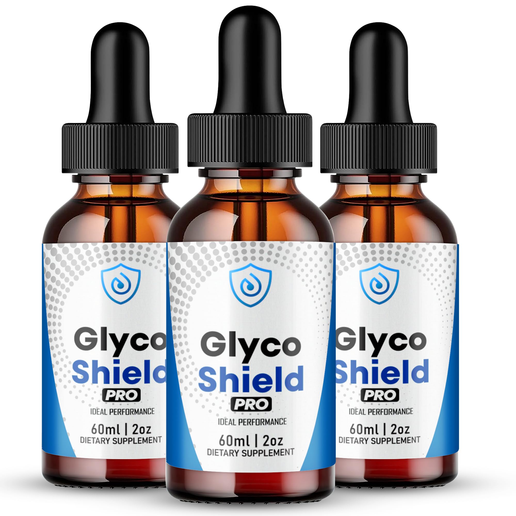 Glyco Shield Drops, Official GlycoShield Blood Formula Support Supplement - Maximum Strength, All Natural Formula to Maintain Overall Well Being & Healthy Energy, Premium GlycoShield Reviews (3 Pack)