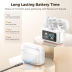 Hearing Aids for Seniors,Hearing Aids with Bluetooth, Rechargeable Hearing Aids with LED Digital Display, FSA&HSA Eligible, Intelligent Noise Cancellation, 5 Levels of Volume Adjustment, Hearing Amplifiers with APP, Easy to Use and Clear Sound