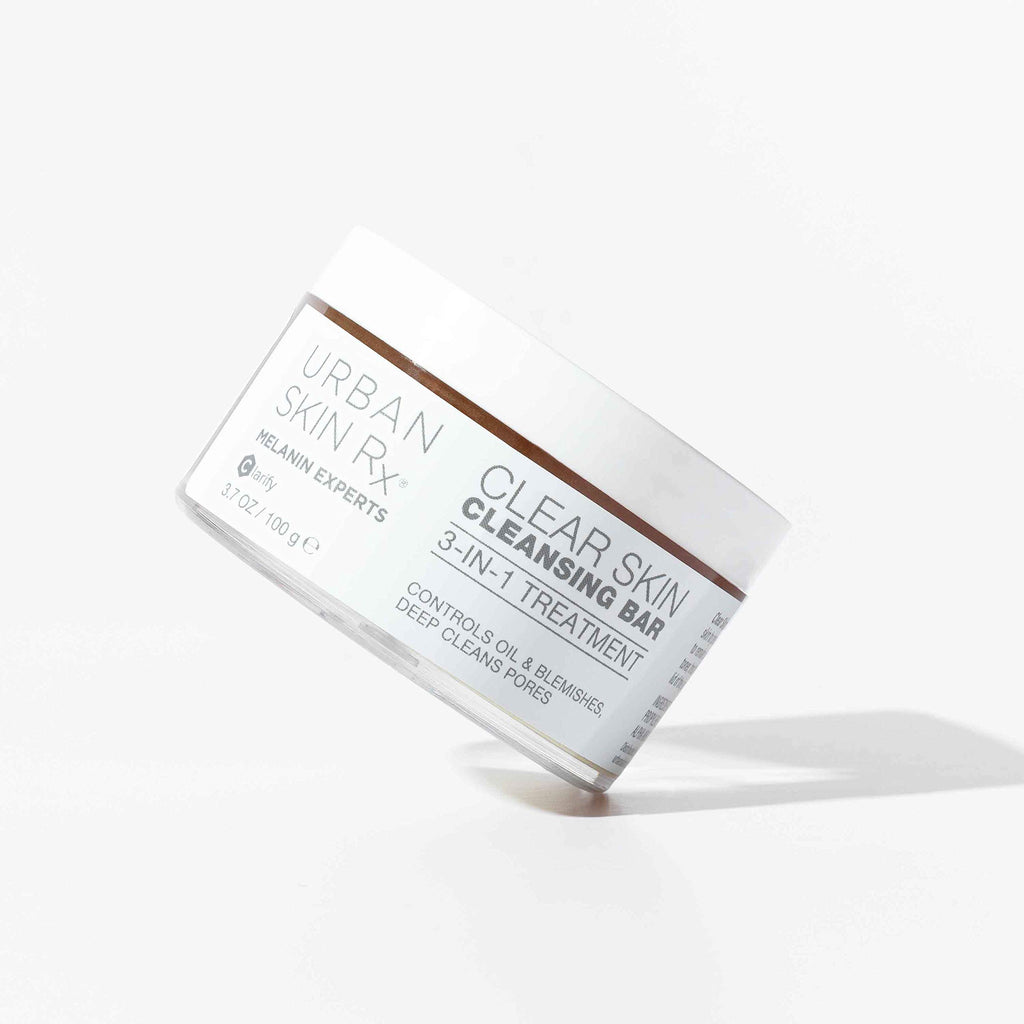 Urban Skin Rx® Clear Skin 3-in-1 Daily Treatment Cleansing Bar, Exfoliator + Clarifying Mask, Reduces Excess Oil, Clears Clogged Pores, Improves Appearance of Blemishes & Prevents Breakouts, 3.7 Oz