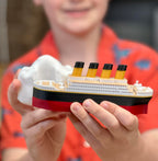 The Original 6 inch Floating Titanic Bath Toy from Tubtastic with free large Iceberg. Bath toy, Pool toy, RMS Titanic.