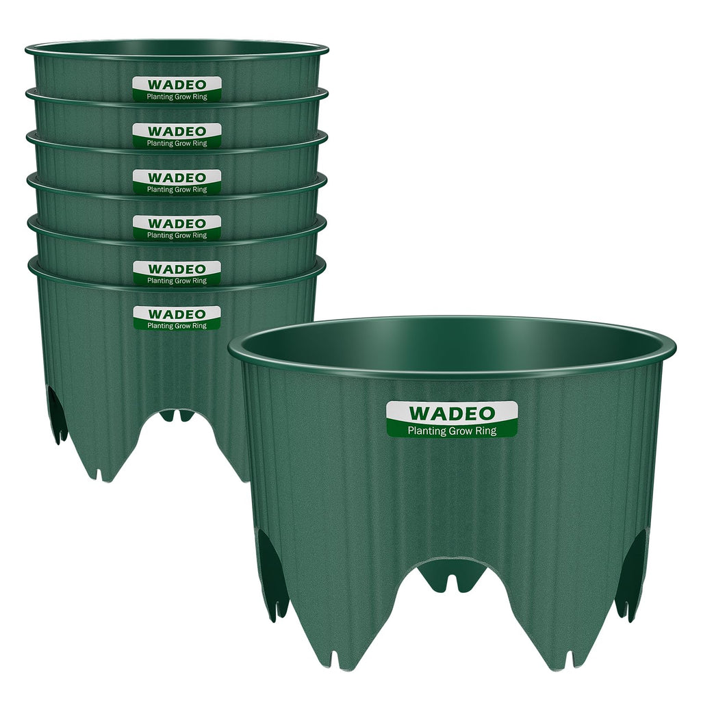 7 inch Planting Grow Rings, 6 PCS Plant Rings for Outdoor Plants, Perfect for Deep Root Watering Veggies Herbs and Flowers