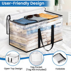 RoomHacks Moving Bags, Heavy Duty Large Storage Bags, 125L, 10 Pack, Clear