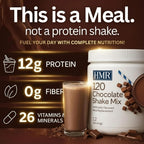 HMR 120 Chocolate Shake Meal Replacement Powder | Chocolate Shake Mix to Support Healthy Weight Loss | 12g of Protein | Nutritional Drink | Low Calorie Food | 12 Servings