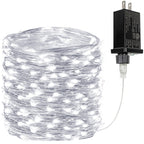 66FT 200 LED Fairy Lights Plug in, 8 Modes Twinkle Lights Cool White