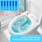 6 Packs Toilet Bowl Gel Stamp - Replacement Gel Toilet Bowl Cleaning Stamps Compatible with Scrubbing Bubbles, Stop Limescale and Rings, for Cleaning and Refreshing, 6 Pack with Dispenser