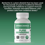 MYOXCIENCE Pure Berberine Himaberb | 500 mg of Berberine HCl per Serving | 90 Servings