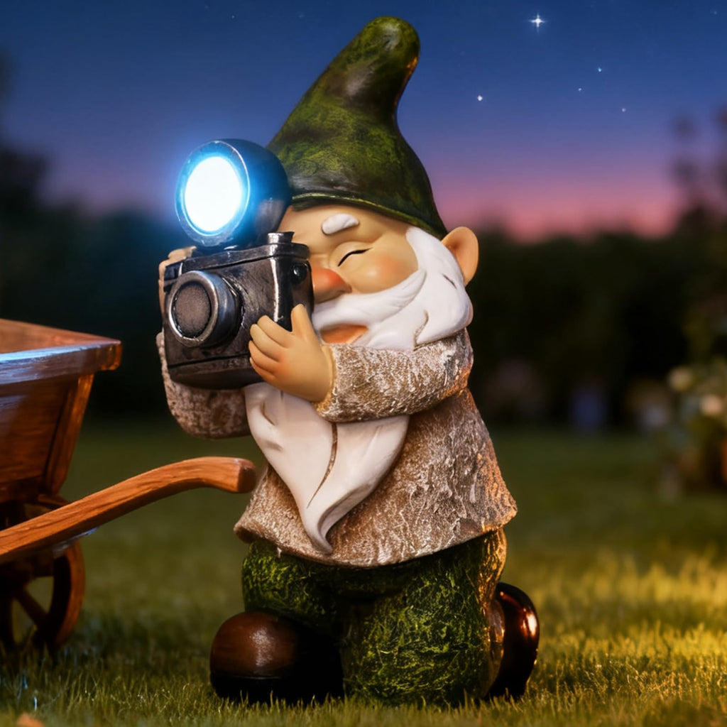 EPTUEGA Garden Gnomes Decorations for Yard - Garden Gnome Solar Statue Funny Outdoor Decor for Yard,Patio,Lawn,Unique Housewarming Gifts