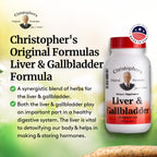 Christopher's Original Formulas Liver & Gallbladder Formula Capsules - Gallbladder Supplements with Digestive Enzymes - Supports Digestive System with Natural Herbs - Pack of 2