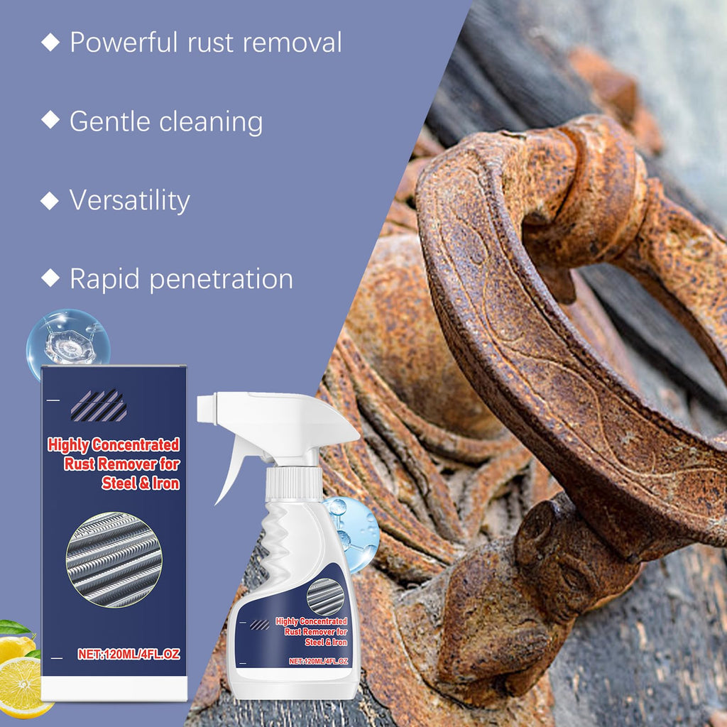 Olephique Meigline Rust Remover, Highly Concentrated Steel Rust Remover, Meigline Rust Removal, Rust Stain Remover for Tools, Stainless Steel, Automotive Parts, Fast Acting Rust (1PC)