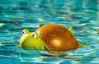 WWD POOL Chlorine Floater, Animal Pool Chlorine Dispenser for Chemical Tablets Fits 3 Inch Tabs Bromine Holder(Turtle)