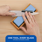 Sharp Pebble Premium Whetstone Knife Sharpening System – 1000/6000 Grit Whetstone Knife Sharpener & Honing Kit with Angle Guide & Non-Slip Bamboo Base – Guided Beginner Instructions