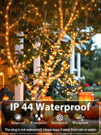 Extendable Christmas String Lights Indoor Outdoor 75.8FT 200 LED Warm White