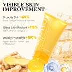 ICIKOL Turmeric Collagen Night Wrapping Mask, Kojic Acid Overnight Peel Off Face Masks with Vitamin C for Refresh Dullness Looking Skin, Hydrating Facial Masks Radiant Women Skin, 5.07 oz Large Size