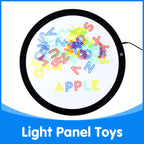 Odoorgames 52 Pcs Translucent Capital Letters – Light Table Toys, Manipulatives and Accessories for Enhanced Learning & Fun