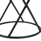 Alpine Corporation 11 Inch Tall Indoor Outdoor Gazing Globe Metal Display Stand, Black