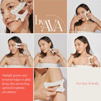 byAVA Gua Sha Jelloskin Lymphatic Drainage GuaSha Massage Tool - Ceramic gua sha Patented Design, face and Body guasha Board, face Lift, Muscle Relief Massage Board Body Massager