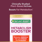 Nature’s Bounty Optimal Solutions Metabolism Booster Supplement, Boosts Fat Metabolism, Promotes Abdominal Fat Loss, With Citrus Extracts and Black Ginger, 60 Capsules