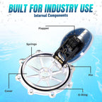 Aquatonics Replacement 263042Z 2-Way Pool Check Valve Cover with Flapper Assembly for 263042 – Compatible 2" Check Valve Kit (Not for FullFLOXF 263060/263077) – Durable Transparent Pool Valve Cover