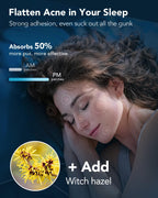 LitBear Acne Pimple Patches- Day and Night 4 Sizes 588 Dots Thin & Thick Hydrocolloid Patches with Witch Hazel, Tea Tree & Calendula Oil, Extra Adhesion for Face Zit Patch Dots