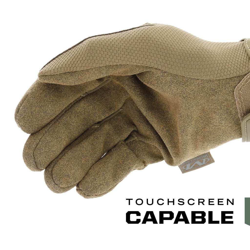 Mechanix Wear: The Original Coyote Tactical Work Gloves with Secure Fit, Flexible Grip for Multi-purpose Use, Durable Touchscreen Safety Gloves for Men (Large, Coyote Brown)