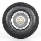 GICOOL 10" Tire and Wheel, 2 Pack, 4.10/3.50-4 Pneumatic Tire, with 2.25" Offset Hub, 5/8" Axle Bore Hole, Sealed Bearings for Hand Truck Trolley Dolly Garden Wagon Wheel Replacement