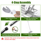 30" x 10" Lawn Leveling Rake, 304 Stainless Steel Soil or Dirt Leveler Tool