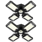 Aoretic LED Garage Lights Bulb 2 Pack -120W, 12000LM 6500K Led Shop Light with 4+1 Deformable Panels, Basement Barn Light Garages Ceiling Lights, E26/E27 for Garage, Warehouse, Shop
