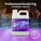 Fog Machine Liquid for Halloween Party and Events, Medium Density, 32oz