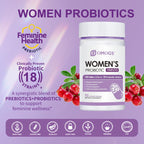 OMOGS 2PCS Women's Probiotic 180 Billion CFUs 18 Strains, with Prebiotics, Cranberry Extract, D-Mannose & Digestive Enzymes, for Digestive,Immune, PH Balance & Urethral Health, 180 Capsules
