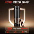 Electric Salt and Pepper Grinder Set Automatic Battery Pepper Mill Shakers Adjustable Coarseness Upgraded Larger Capacity with Led Home and Kitchen Appliances White Elephant Gifts for Women Men