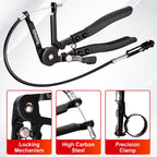Toolwiz 3 Pcs Hose Clamp Pliers, Hose Clamp Tool Includes 27" Long Reach Wire Spring Hose Clamp Plier, Angled Spring Clamp Pliers, Flat Band Hose Clamp Plier for Ring-Type or Flat-Band Hose Clamp