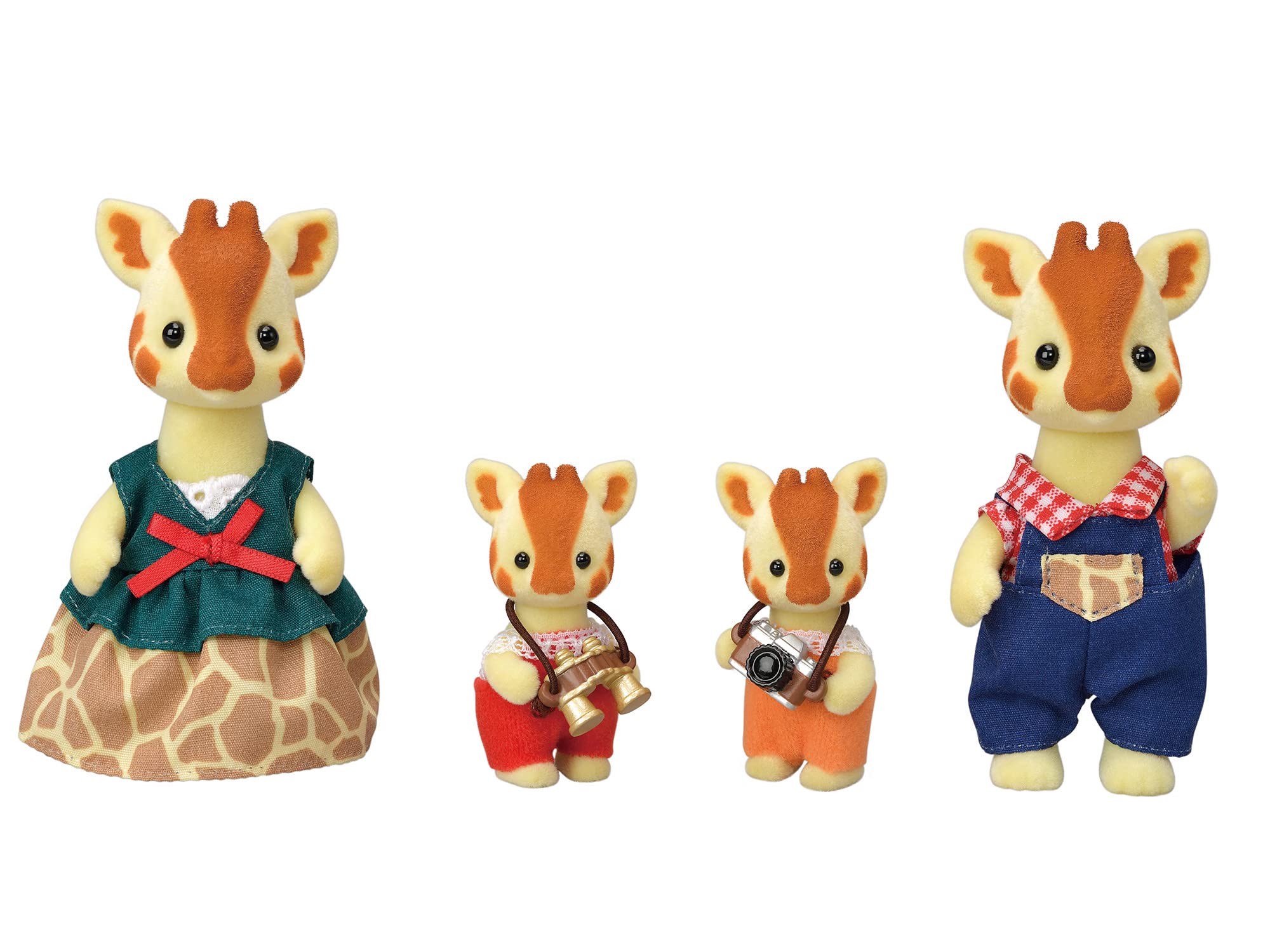 Calico Critters Highbranch Giraffe Family, Set of 4 Collectible Doll Figures