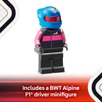 LEGO Speed Champions BWT Alpine F1 Team A524 Race Car Toy - Building Set for Kids, Boys & Girls, Ages 10+ - Toy Car for F1 Fans - Gift Idea for Birthday - 77248