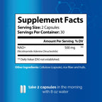 HARMONIFY NAD Supplement 60 Capsules, Proudly USA Company, Non-GMO & Gluten Free, 1 Month Serving, 1000 Mg Per Serving