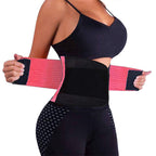VENUZOR Waist Trainer Belt for Women - Waist Cincher Trimmer - Slimming Body Shaper Belt - Sport Girdle Belt (UP Graded)(Pink,Small)