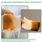 Sponges Kitchen Natural Dish Sponge Plant-Based Biodegradable Compostable Cellulose with Coconut Scrubber Sponge Non Scratch Eco Friendly Kitchen sponges for Kitchen Dishes（Pack of 24）