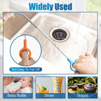 AONEZ Straw Cleaner Brush Set with Color Hanging Loop, 4 Pack
